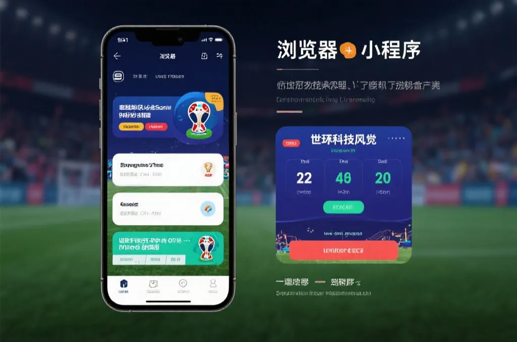 手机浏览器与小程序查看世界杯比分的场景
